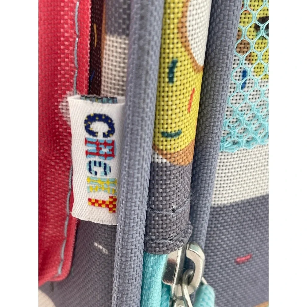 Crckt Kids Rolling Suitcase One Size Gray Donut Print Travel Luggage
